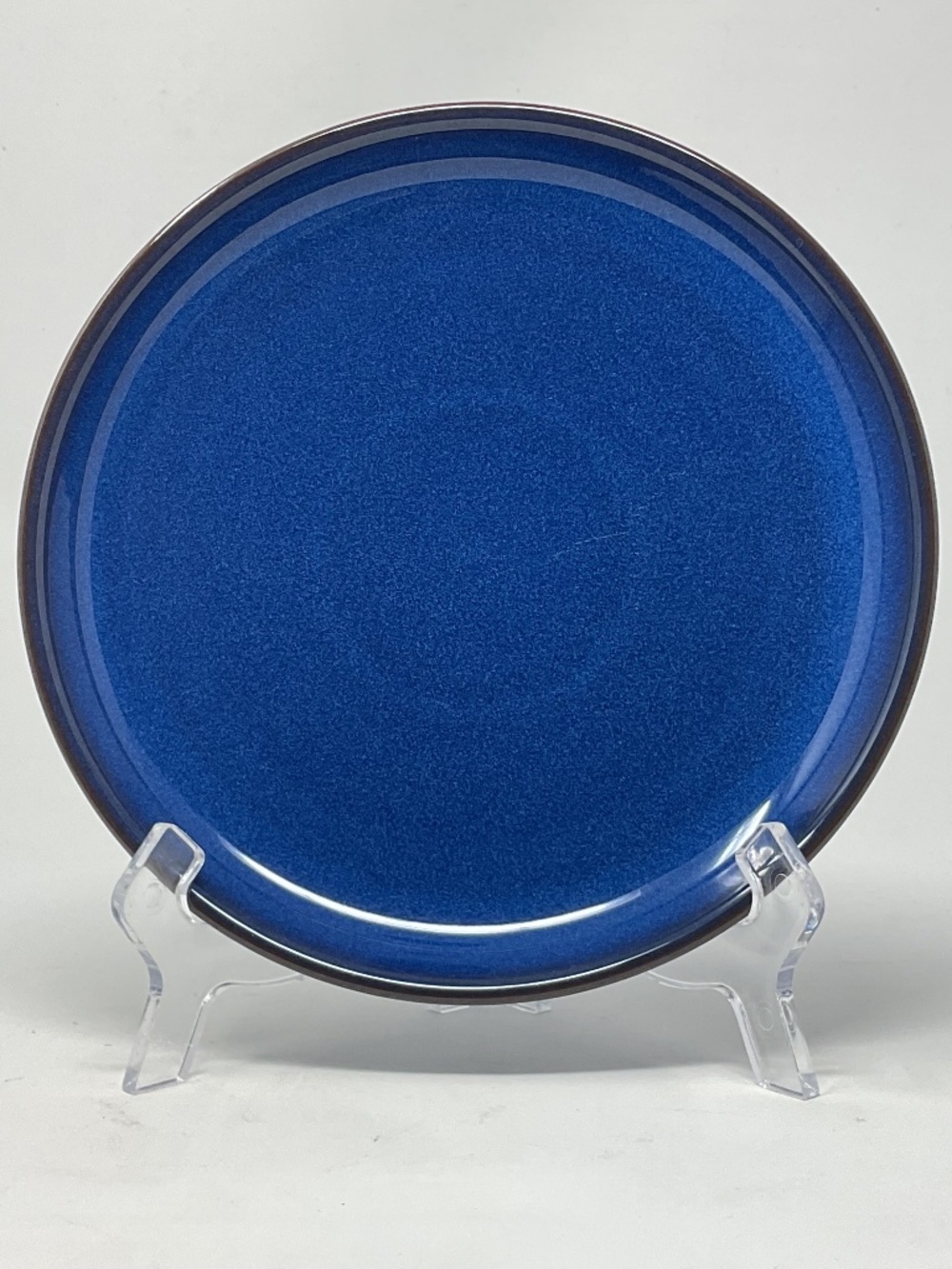Denby Imperial Blue (retired) Stoneware Coupe Side Salad Luncheon Plate
